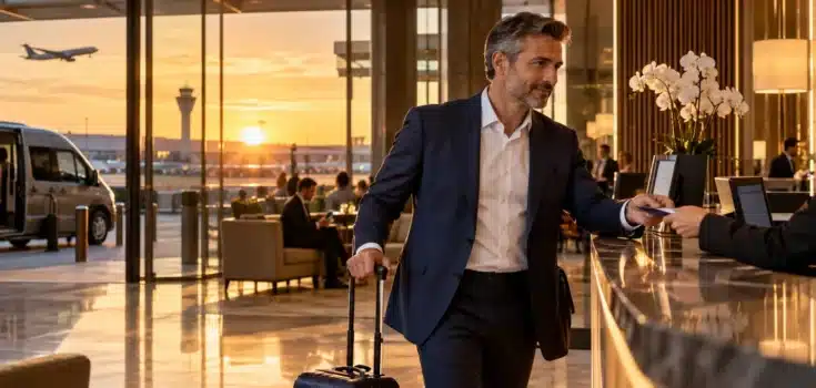 Hoteles cerca del aeropuerto o de la reunión en viaje de negocios